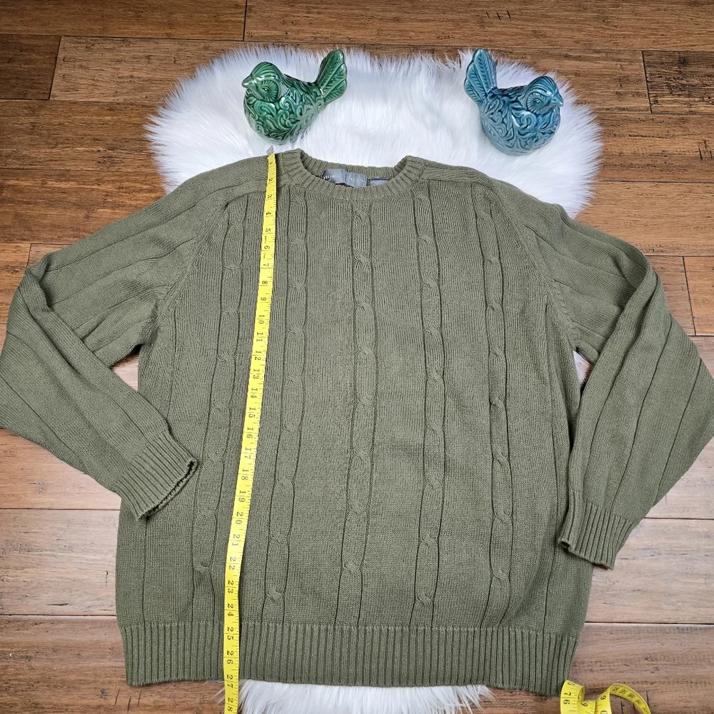 Oscar De La Renta Mens Cableknit Sweater XL